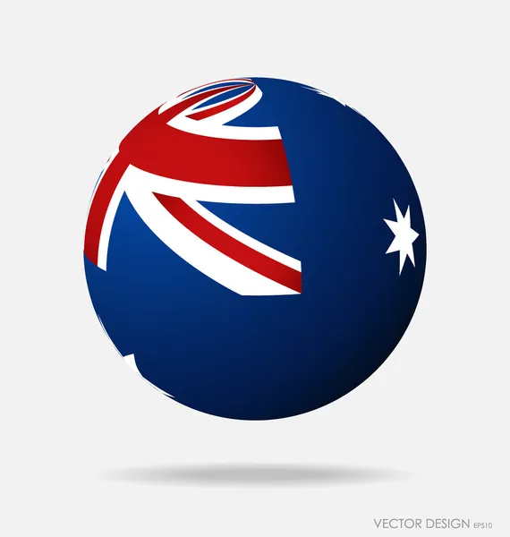 Bandera de Australia. Ilustración vectorial . — Vector de stock