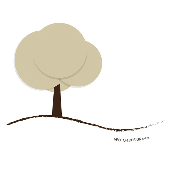 Árbol abstracto. ilustración vectorial. — Vector de stock