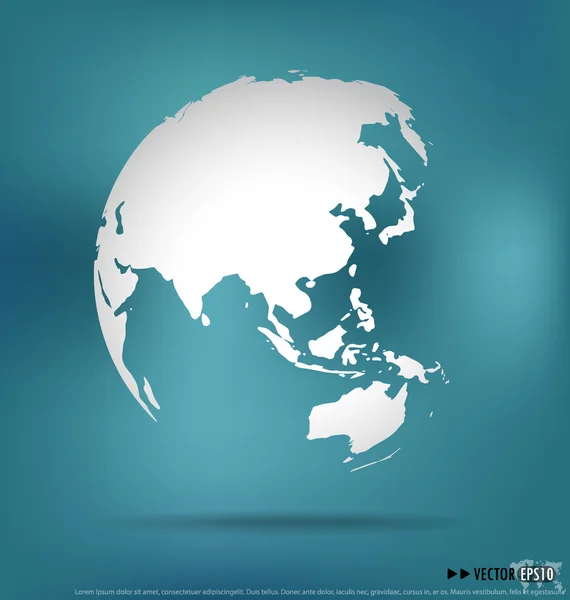 Modern globe. Vector illustration. — Stock Vector