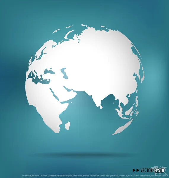 Modern globe. Vector illustration. — Stock Vector