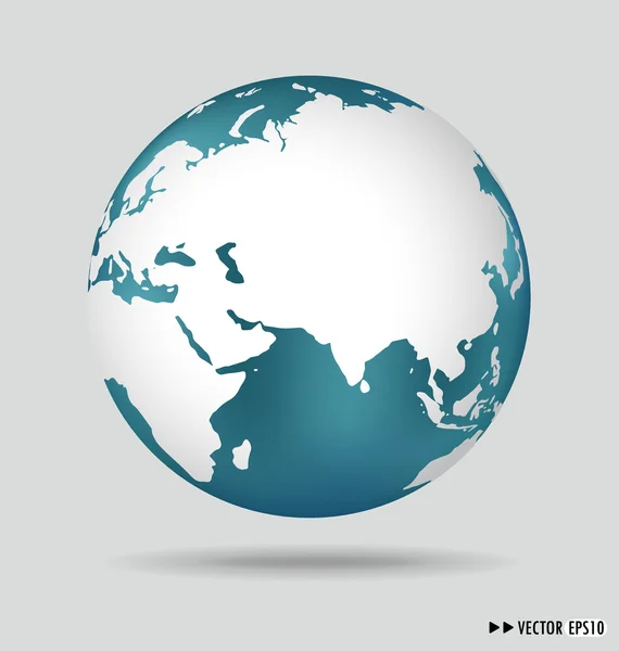 Modern globe. Vector illustration. — Stock Vector