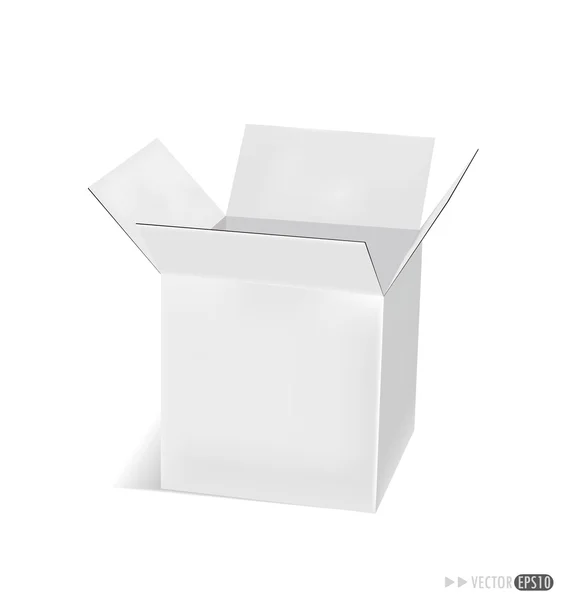 Χάρτινο κουτί. Εικονογράφηση διανύσματος. — Διανυσματικό Αρχείο