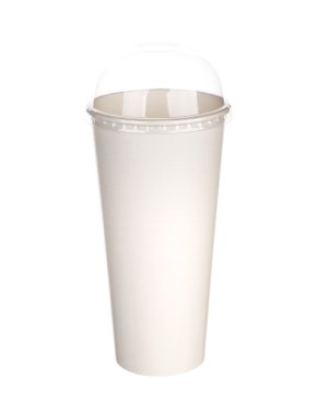 kağıt bardak kahve izole beyaz arka plan