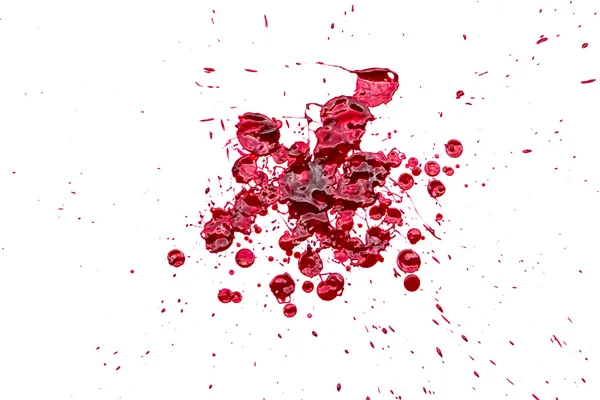 Halloween concept : Blood splatter on white background — Stock Photo, Image