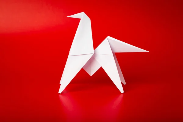 Nytt år 2014 origami papper häst — Stockfoto