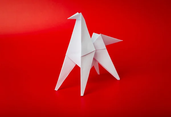 Año nuevo 2014 origami papel caballo — Foto de Stock