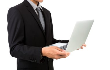 Bilgisayarlı iş adamı