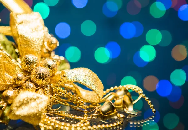 Christmas decoration and Beautiful Bokeh — Stock Photo, Image