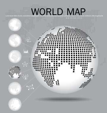 modern dünya. vektör çizim.