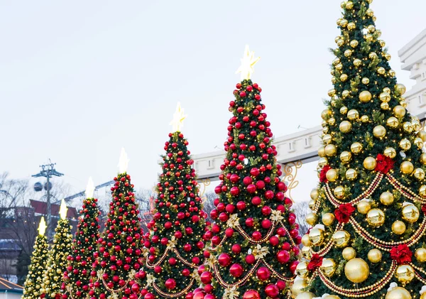 Christmas decoration with snow — Stock Photo, Image