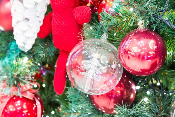 Christmas tree with decoration — Stock Photo, Image