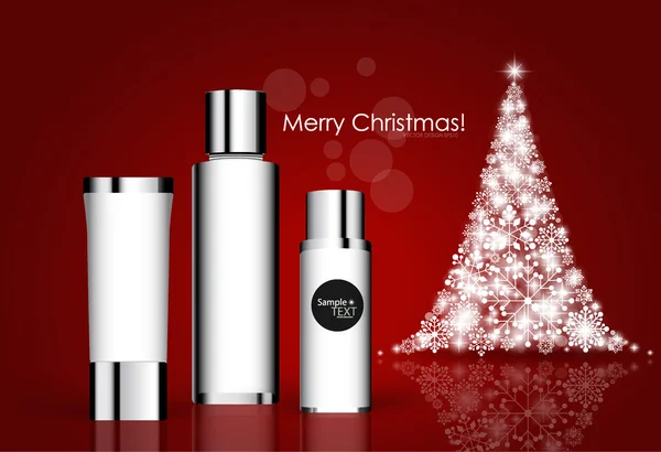 Cosmetics packaging, Holiday Gift. Vector illustration. — Stock Vector
