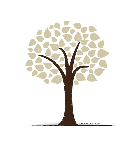 Un arbre abstrait. illustration vectorielle. — Image vectorielle
