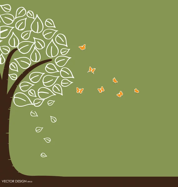 Abstract tree. Vector illustration. — Stock Vector