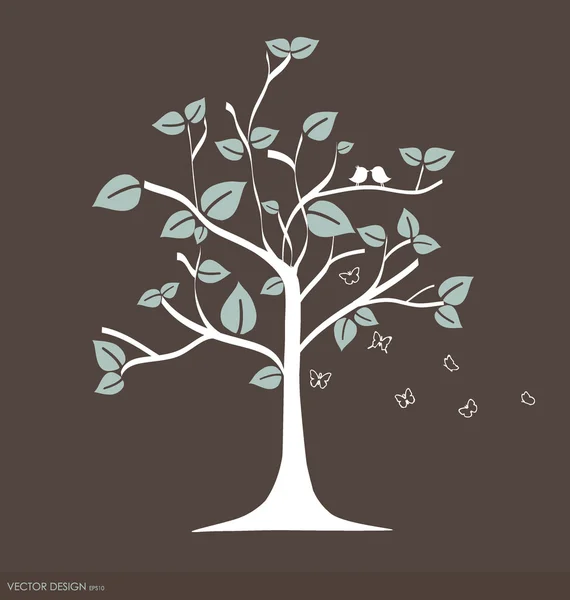 Абстрактное дерево. векторная иллюстрация. — стоковый вектор