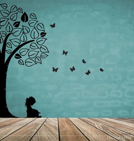 Evinizin iç mekanlar için vektör dekoratif duvar çıkartmaları. (eas