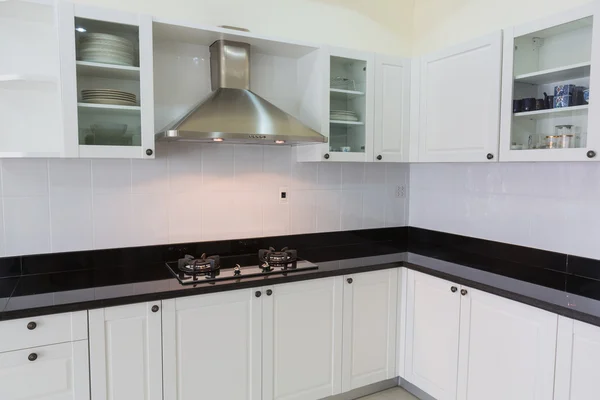 Modern white clean kitchen interior — Stock Photo, Image