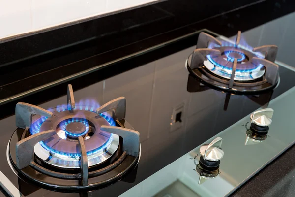 Kitchen gas stove — Stock Photo, Image