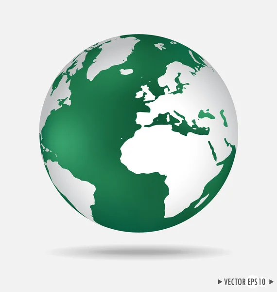 Modern globe. Vector illustration. — Stock Vector