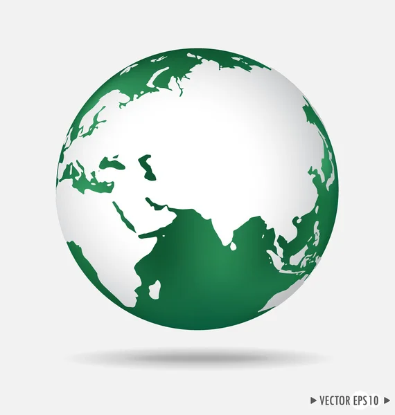 Modern globe. Vector illustration. — Stock Vector