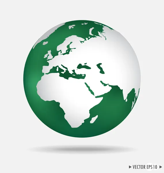 Modern globe. Vector illustration. — Stock Vector