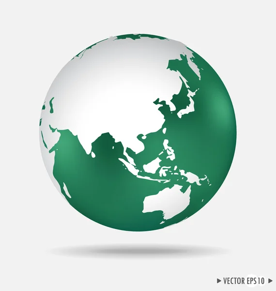 Modern globe. Vector illustration. — Stock Vector