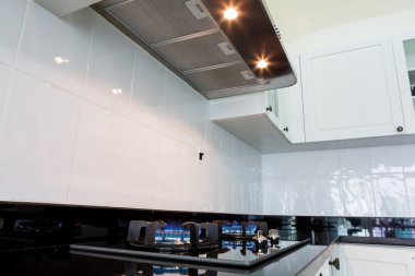 modern beyaz temiz mutfak iç