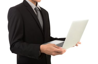 Bilgisayarlı iş adamı