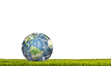 taze bahar yeşil çimen (Bu resim furnis unsurları Earth'te