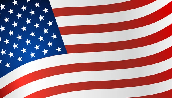 Amerikaanse vlag. vectorillustratie. — Stockvector