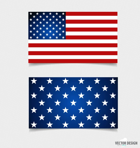 Amerikan bayrağı. vektör çizim. — Stok Vektör