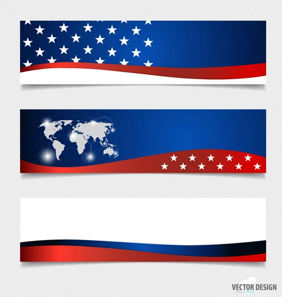 Αμερικανική σημαία. εικονογράφηση φορέας. — Διανυσματικό Αρχείο
