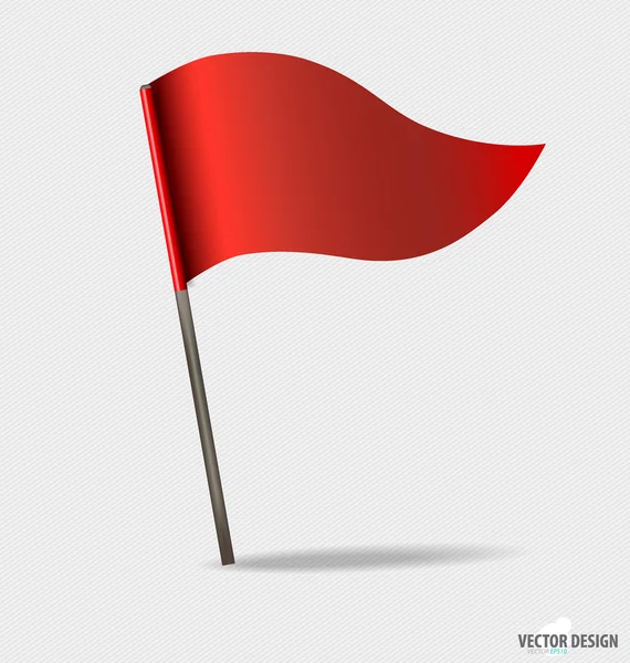 Bandeiras vermelhas. ilustração vetorial. — Stok Vektör