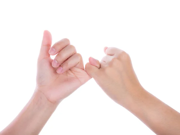 Two hands isolated on white background — Stock Photo, Image