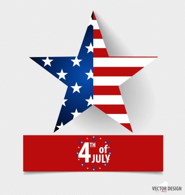 Mutlu Bağımsızlık günü kartı Amerika Birleşik Devletleri. Amerikan f