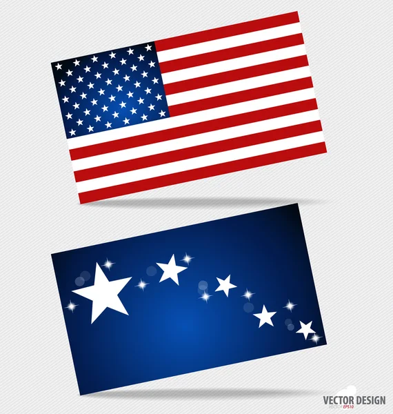 Boldog függetlenség napja kártya az Amerikai Egyesült Államok. Amerikai f — Stock Vector