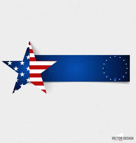 Feliz cartão do dia da independência Estados Unidos da América. Americano F — Vetor de Stock