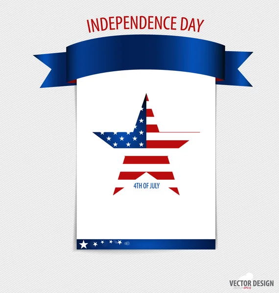 Happy independence day card États-Unis d'Amérique. Américain F — Image vectorielle