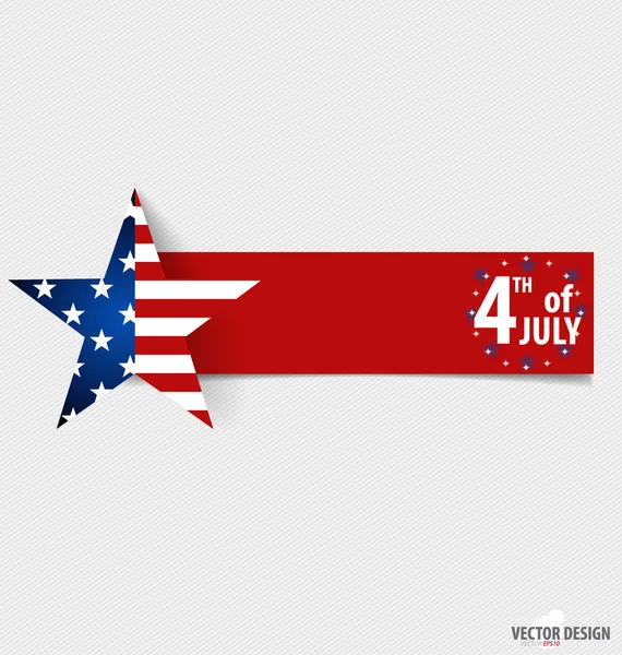 Boldog függetlenség napja kártya az Amerikai Egyesült Államok. Amerikai f — Stock Vector
