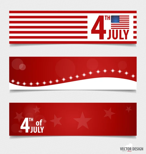 Happy independence day card États-Unis d'Amérique. Américain F — Image vectorielle