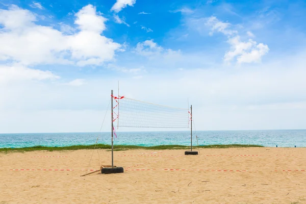 Volleyball net on the beach — Stock Photo, Image