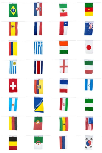 Flags for soccer championship 2014 — Stock Photo, Image