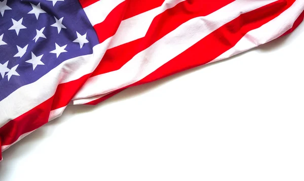 American flag on white background — Stock Photo, Image