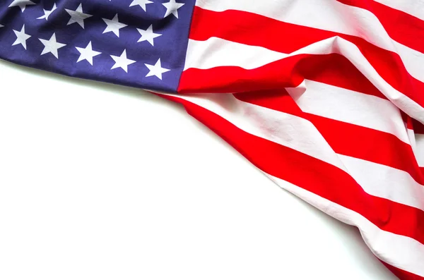 American flag on white background — Stock Photo, Image