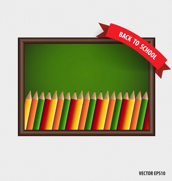 Welcome back to school, vector illustration. — Stock Vector