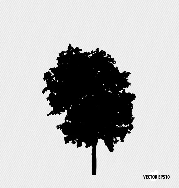 Sylwetki drzew. Ilustracja wektora. — Wektor stockowy
