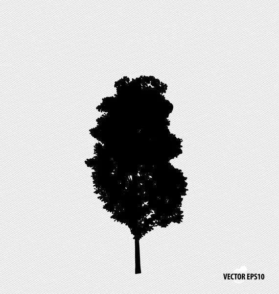 Tree silhouettes. Vector illustration. — Stock Vector