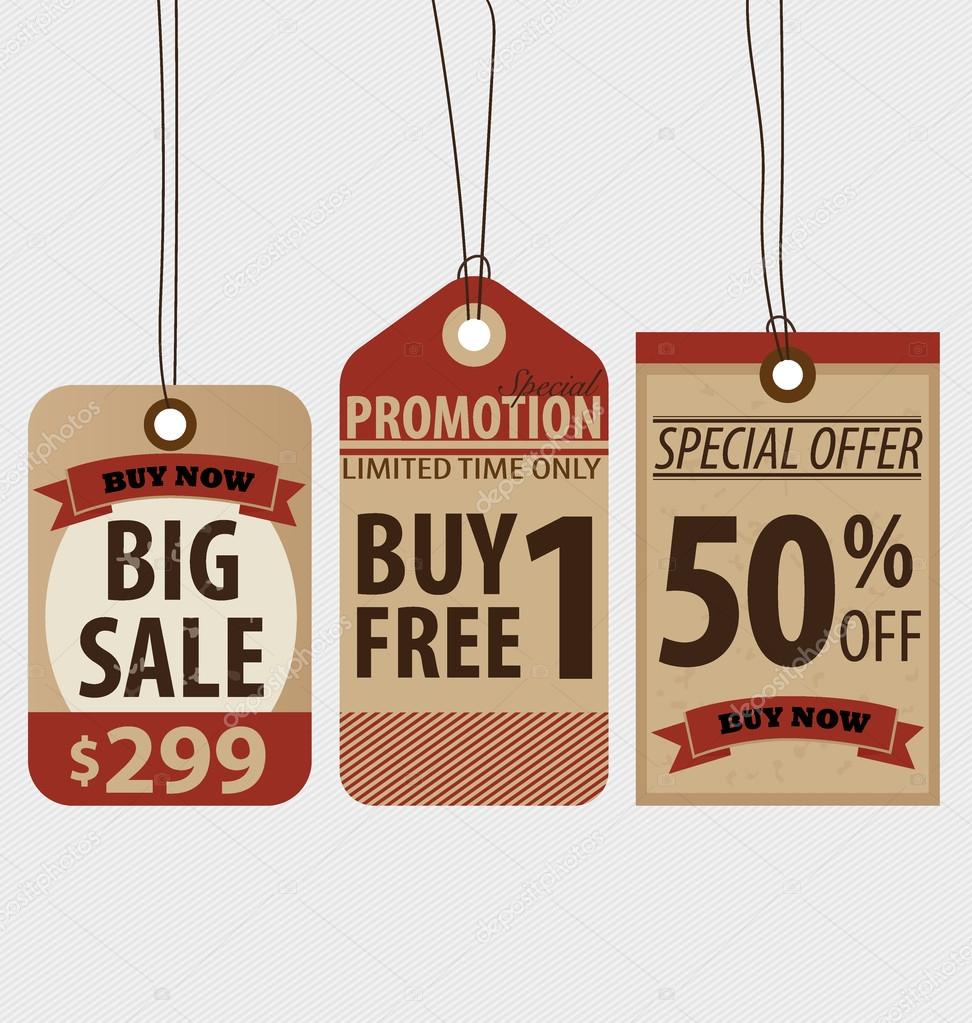 Vintage Retail Tags Stock Illustration - Download Image Now