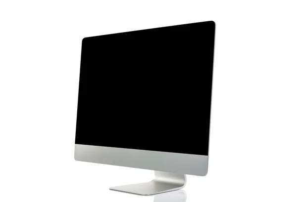 Monitor de computador isolado no fundo branco — Fotografia de Stock