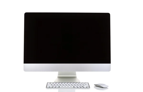 Monitor de computador isolado no fundo branco — Fotografia de Stock